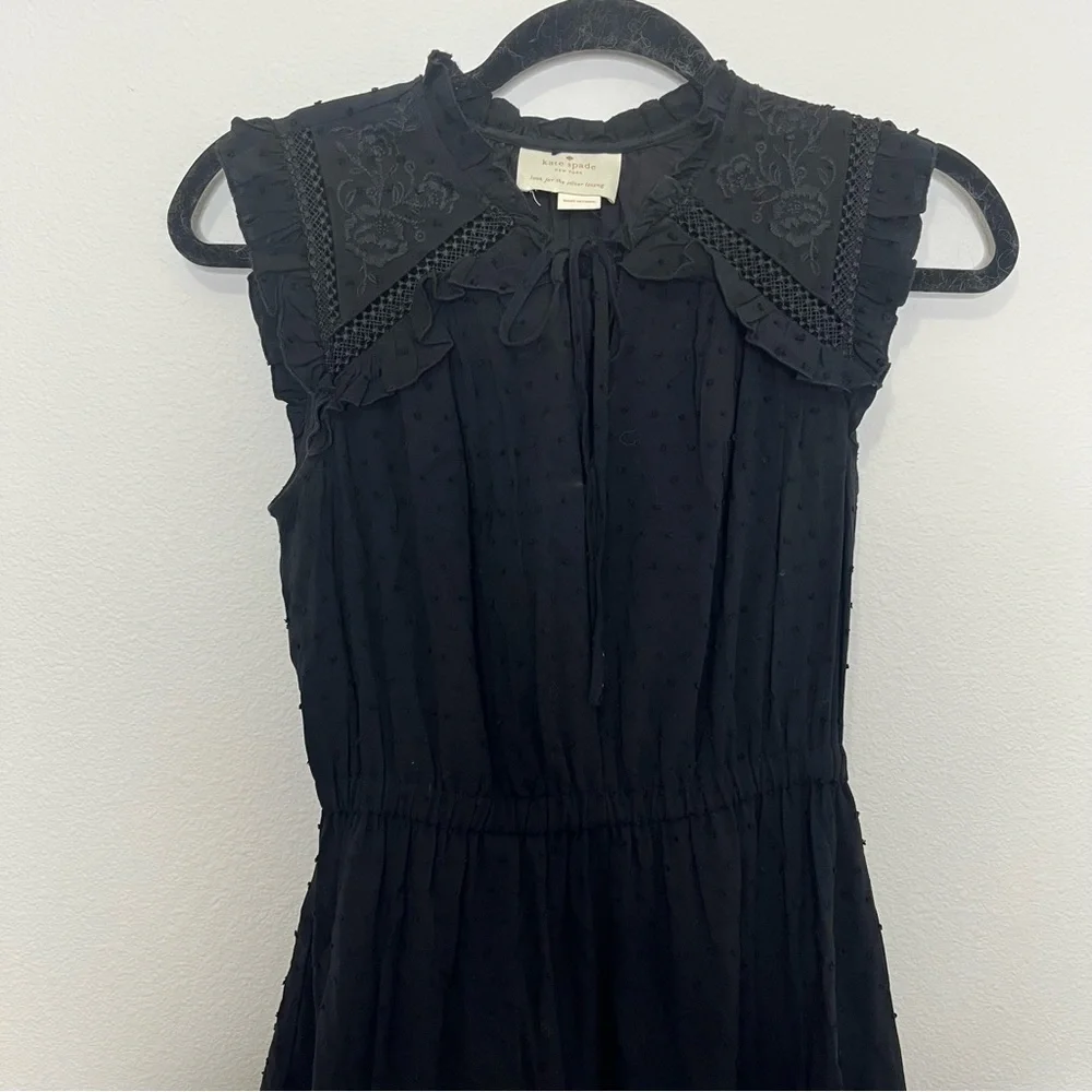 Kate spade size 0 sleeveless black summer/spring feminine dress
